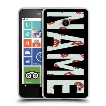 Пластиковый чехол на Nokia Lumia 630/635 с принтом NAME