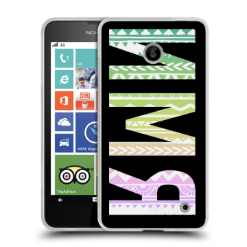 Пластиковый чехол на Nokia Lumia 630/635 с принтом ИМЯ