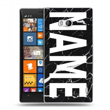 Силиконовый чехол на Nokia Lumia 930 с принтом NAME