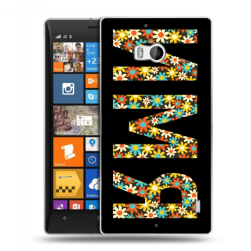 Силиконовый чехол на Nokia Lumia 930 с принтом ИМЯ