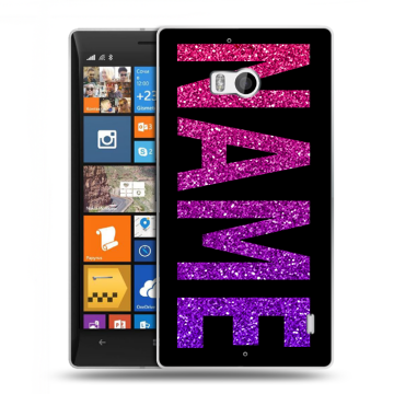 Силиконовый чехол на Nokia Lumia 930 с принтом NAME
