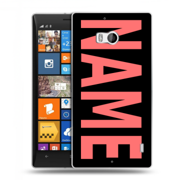 Силиконовый чехол на Nokia Lumia 930 с принтом NAME
