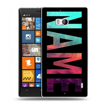 Силиконовый чехол на Nokia Lumia 930 с принтом NAME