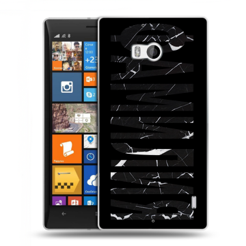 Силиконовый чехол на Nokia Lumia 930 с принтом ФАМИЛИЯ