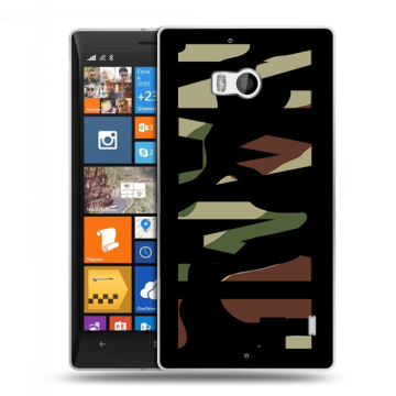 Силиконовый чехол на Nokia Lumia 930 с принтом NAME