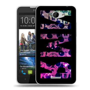 Пластиковый чехол на HTC Desire 516 с принтом ИМЯ