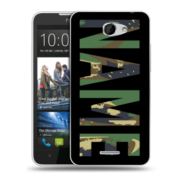 Пластиковый чехол на HTC Desire 516 с принтом NAME