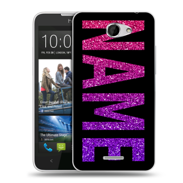 Пластиковый чехол на HTC Desire 516 с принтом NAME