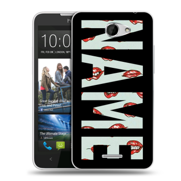 Пластиковый чехол на HTC Desire 516 с принтом NAME
