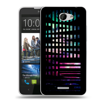 Пластиковый чехол на HTC Desire 516 с принтом ФАМИЛИЯ