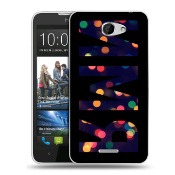 Пластиковый чехол на HTC Desire 516 с принтом ИМЯ
