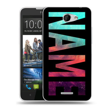 Пластиковый чехол на HTC Desire 516 с принтом NAME