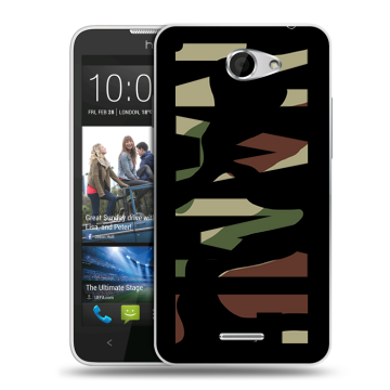 Пластиковый чехол на HTC Desire 516 с принтом NAME