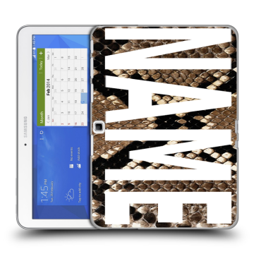 Силиконовый чехол на Samsung Galaxy Tab 4 10.1 с принтом NAME
