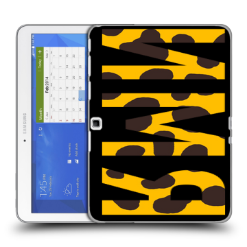 Силиконовый чехол на Samsung Galaxy Tab 4 10.1 с принтом ИМЯ