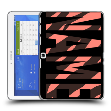Силиконовый чехол на Samsung Galaxy Tab 4 10.1 с принтом NAME