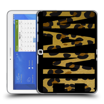 Силиконовый чехол на Samsung Galaxy Tab 4 10.1 с принтом NAME