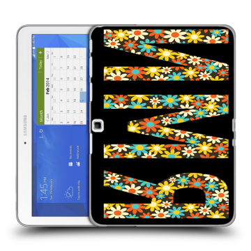 Силиконовый чехол на Samsung Galaxy Tab 4 10.1 с принтом ИМЯ
