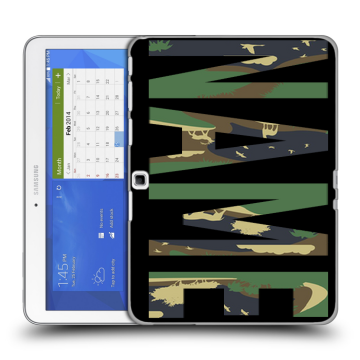 Силиконовый чехол на Samsung Galaxy Tab 4 10.1 с принтом NAME