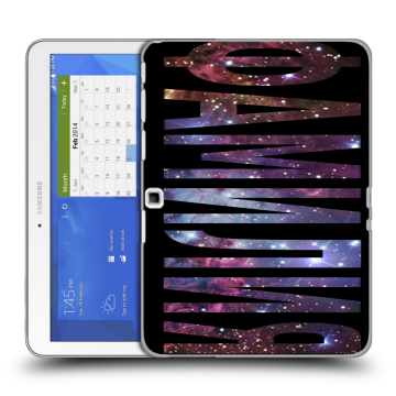 Силиконовый чехол на Samsung Galaxy Tab 4 10.1 с принтом ФАМИЛИЯ
