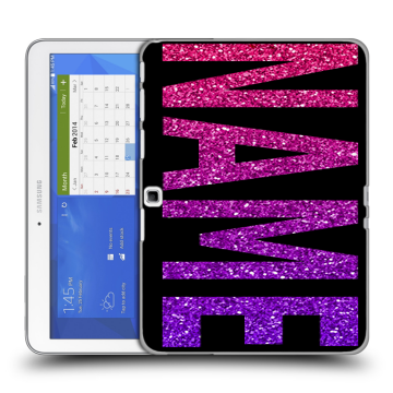 Силиконовый чехол на Samsung Galaxy Tab 4 10.1 с принтом NAME