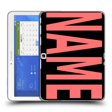 Силиконовый чехол на Samsung Galaxy Tab 4 10.1 с принтом NAME