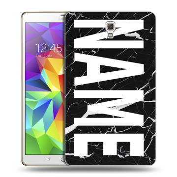 Силиконовый чехол на Samsung Galaxy Tab S 8.4 с принтом NAME