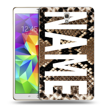 Силиконовый чехол на Samsung Galaxy Tab S 8.4 с принтом NAME