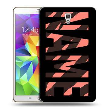 Силиконовый чехол на Samsung Galaxy Tab S 8.4 с принтом NAME