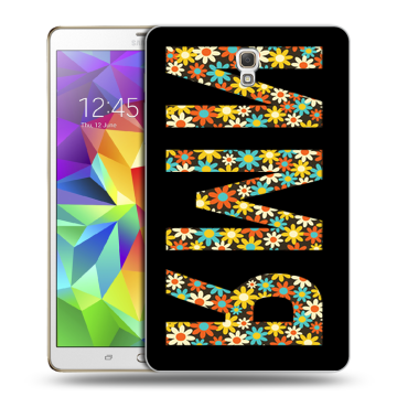 Силиконовый чехол на Samsung Galaxy Tab S 8.4 с принтом ИМЯ