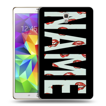 Силиконовый чехол на Samsung Galaxy Tab S 8.4 с принтом NAME