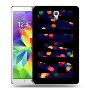 Силиконовый чехол на Samsung Galaxy Tab S 8.4 с принтом ИМЯ