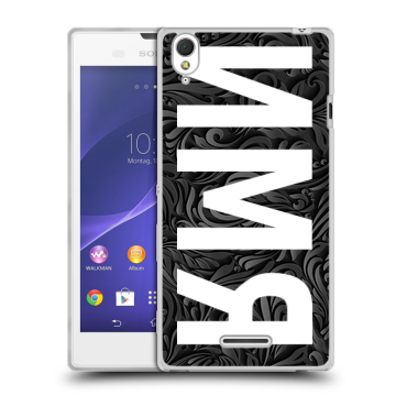 Силиконовый чехол на Sony Xperia T3 с принтом ИМЯ
