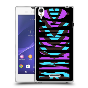 Силиконовый чехол на Sony Xperia T3 с принтом ФАМИЛИЯ