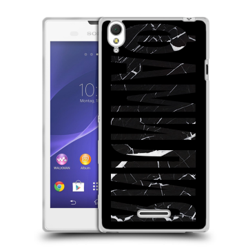 Силиконовый чехол на Sony Xperia T3 с принтом ФАМИЛИЯ