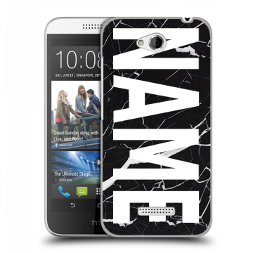 Силиконовый чехол на HTC Desire 616 с принтом NAME