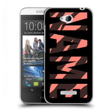 Силиконовый чехол на HTC Desire 616 с принтом NAME