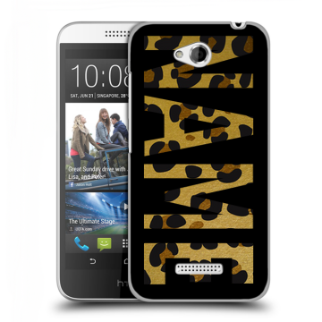 Силиконовый чехол на HTC Desire 616 с принтом NAME