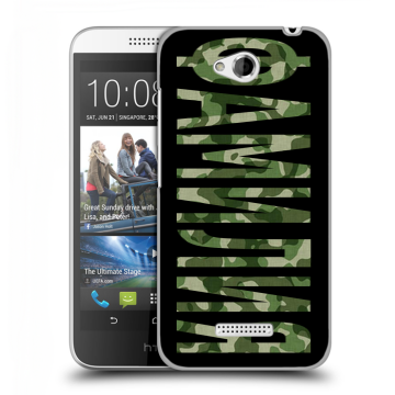 Силиконовый чехол на HTC Desire 616 с принтом ФАМИЛИЯ