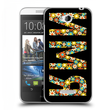 Силиконовый чехол на HTC Desire 616 с принтом ИМЯ