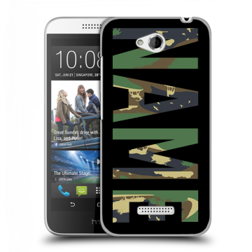 Силиконовый чехол на HTC Desire 616 с принтом NAME
