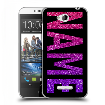 Силиконовый чехол на HTC Desire 616 с принтом NAME