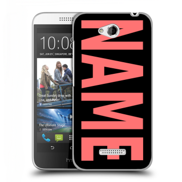 Силиконовый чехол на HTC Desire 616 с принтом NAME