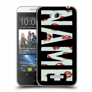 Силиконовый чехол на HTC Desire 616 с принтом NAME