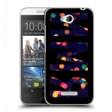 Силиконовый чехол на HTC Desire 616 с принтом ИМЯ