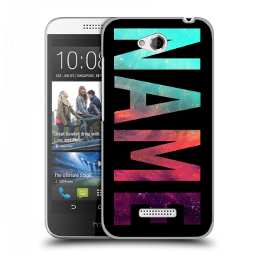 Силиконовый чехол на HTC Desire 616 с принтом NAME