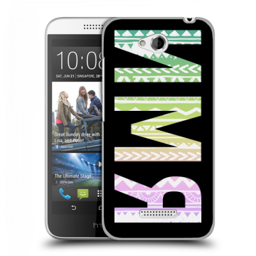 Силиконовый чехол на HTC Desire 616 с принтом ИМЯ