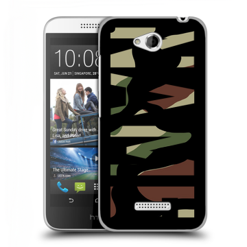 Силиконовый чехол на HTC Desire 616 с принтом NAME