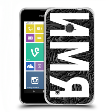 Пластиковый чехол на Nokia Lumia 530 с принтом ИМЯ