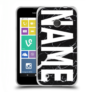 Пластиковый чехол на Nokia Lumia 530 с принтом NAME
